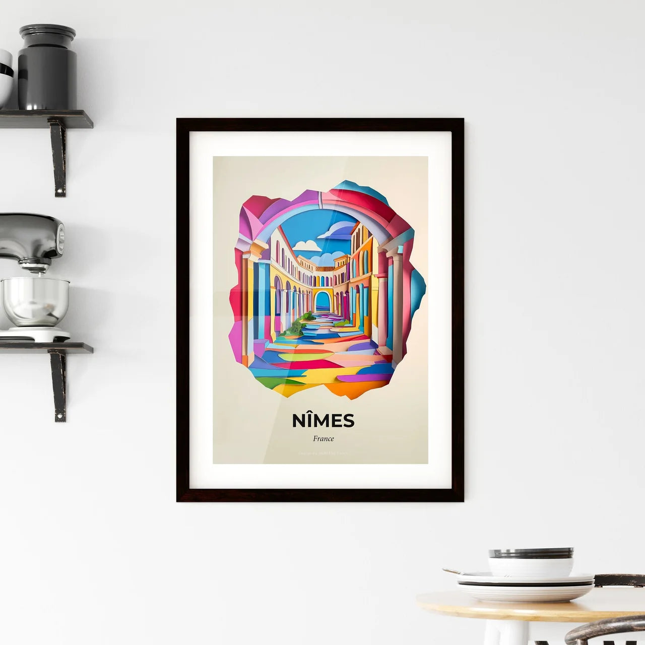 Vivid Nîmes, France, Framed Wall Art