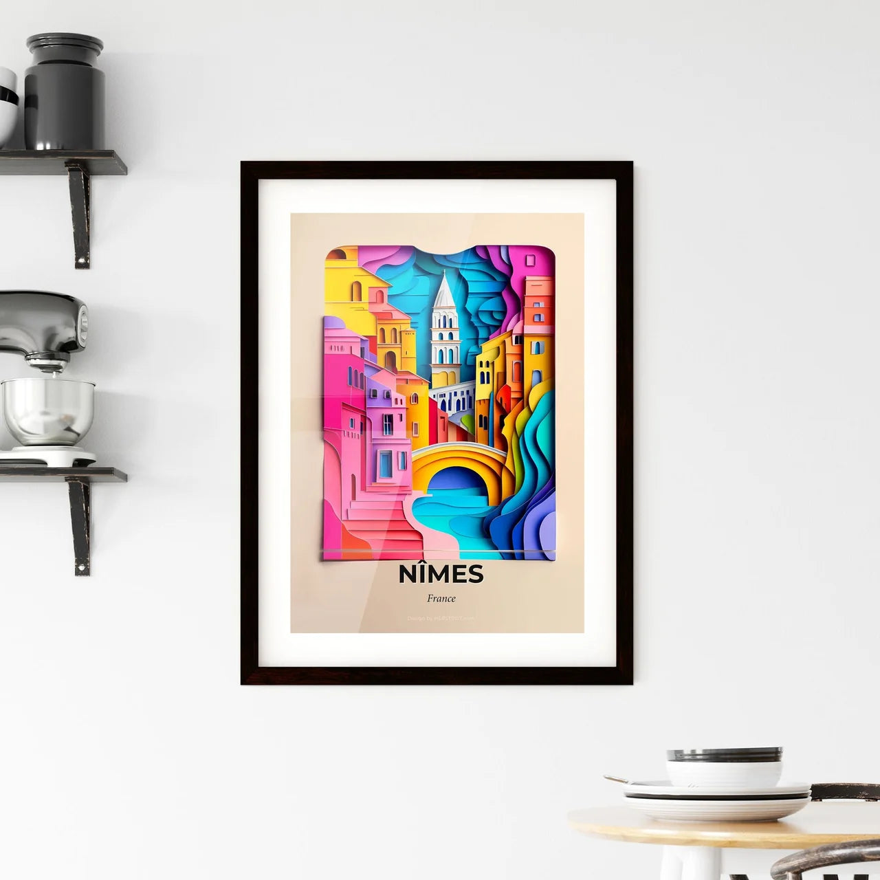 Vivid Nîmes, France, Framed Wall Art