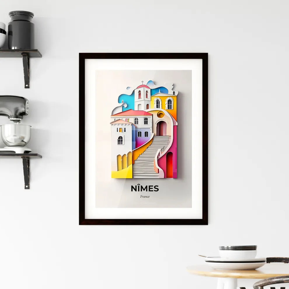 Vivid Nîmes, France, Framed Wall Art