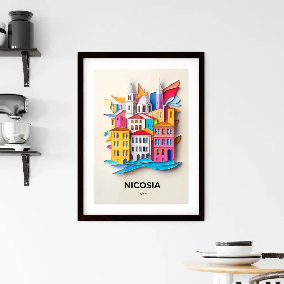 Vivid Nicosia, Cyprus, Framed Wall Art