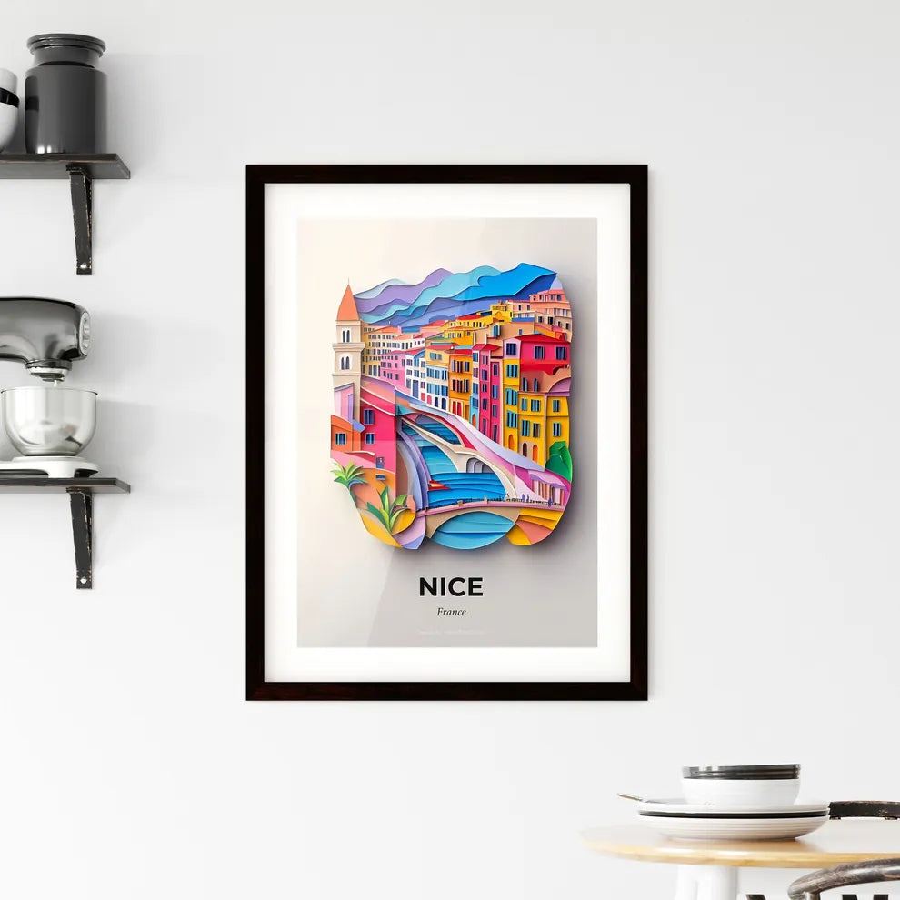 Vivid Nice, France, Framed Wall Art
