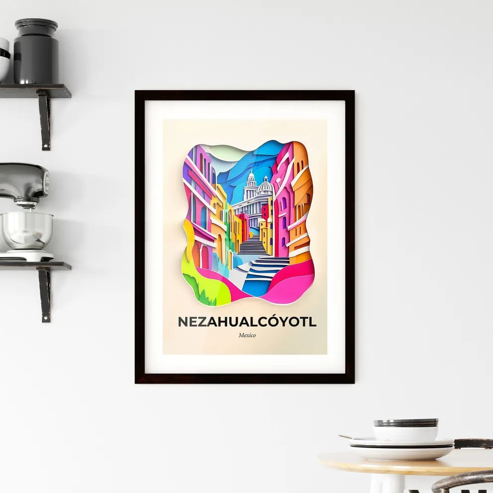 Vivid Nezahualcóyotl, Mexico, Framed Wall Art