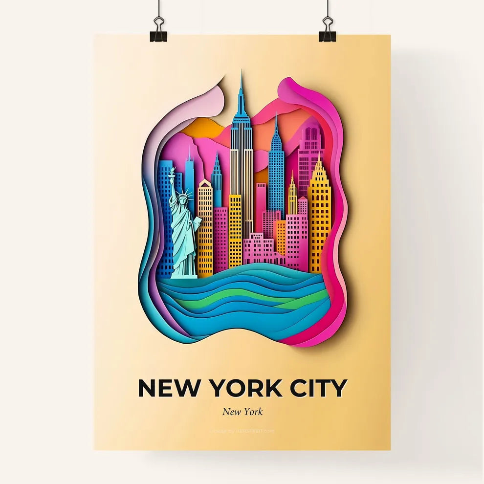 Vivid New York City, New York, Colorful Poster