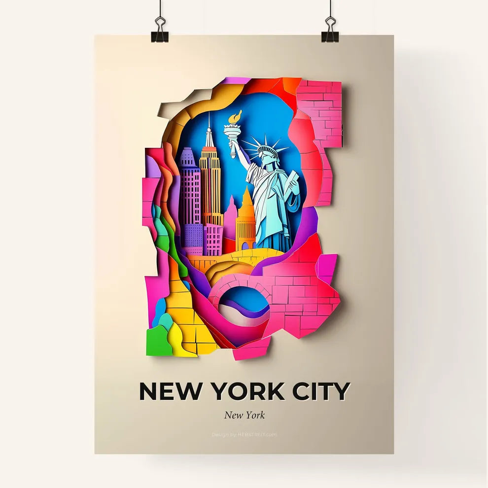 Vivid New York City, New York, Colorful Poster