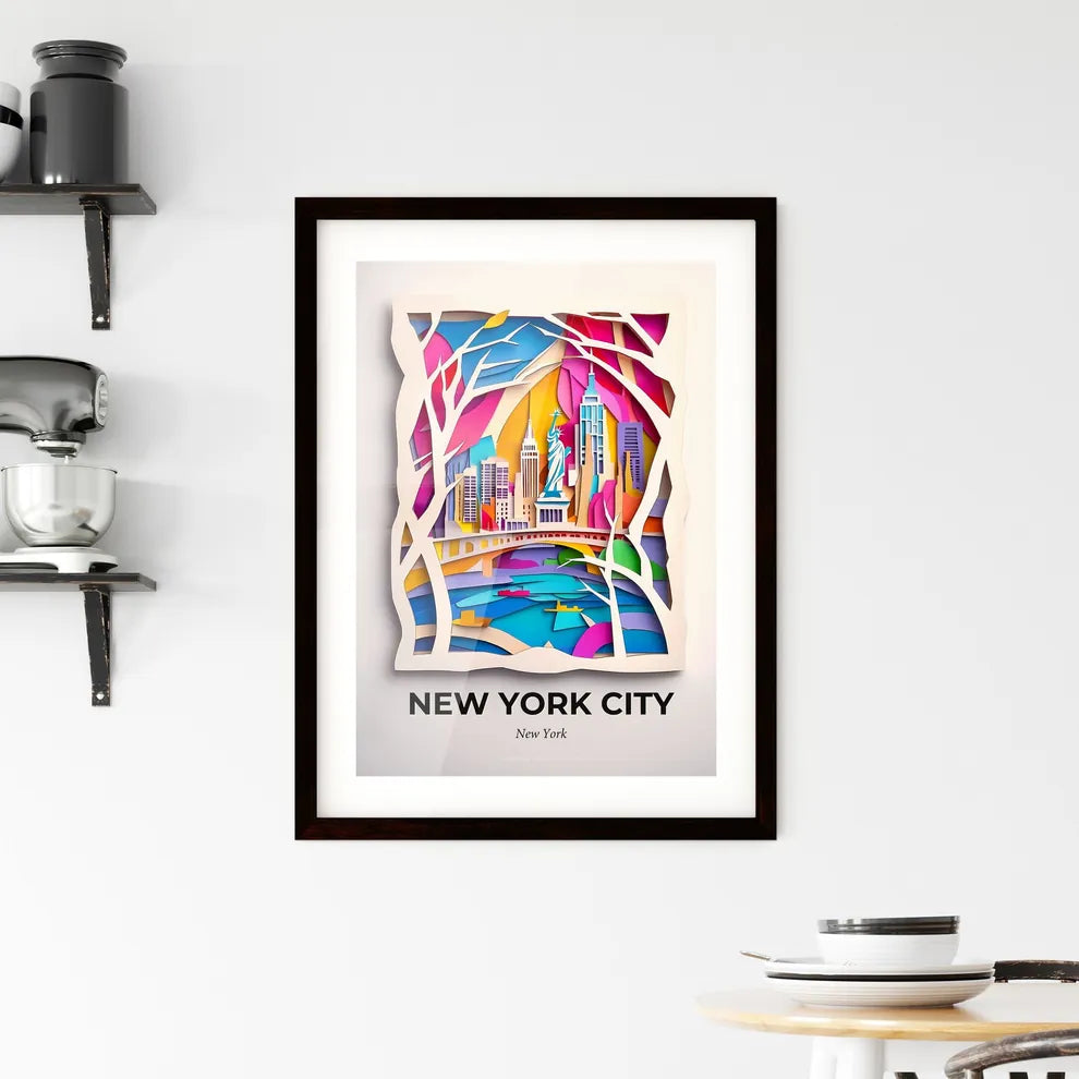 Vivid New York City, New York, Framed Wall Art