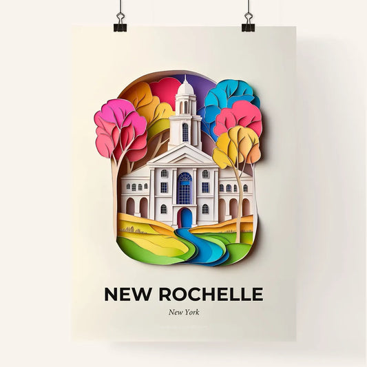 Vivid New Rochelle, New York, Colorful Poster