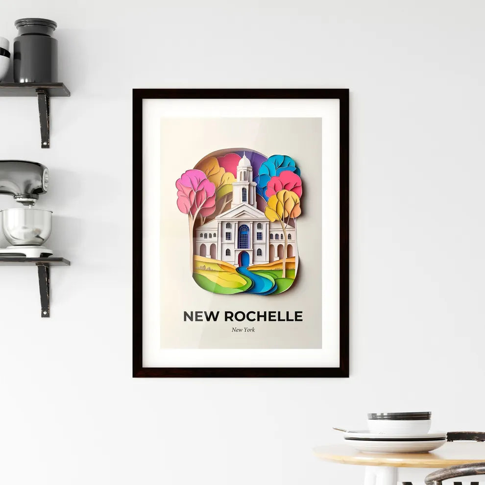 Vivid New Rochelle, New York, Framed Wall Art