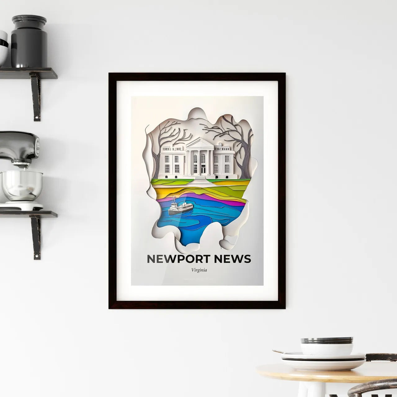 Vivid Newport News, Virginia, Framed Wall Art