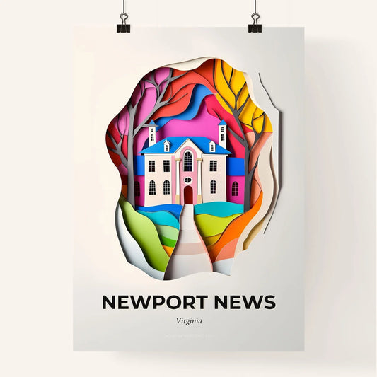Vivid Newport News, Virginia, Colorful Poster