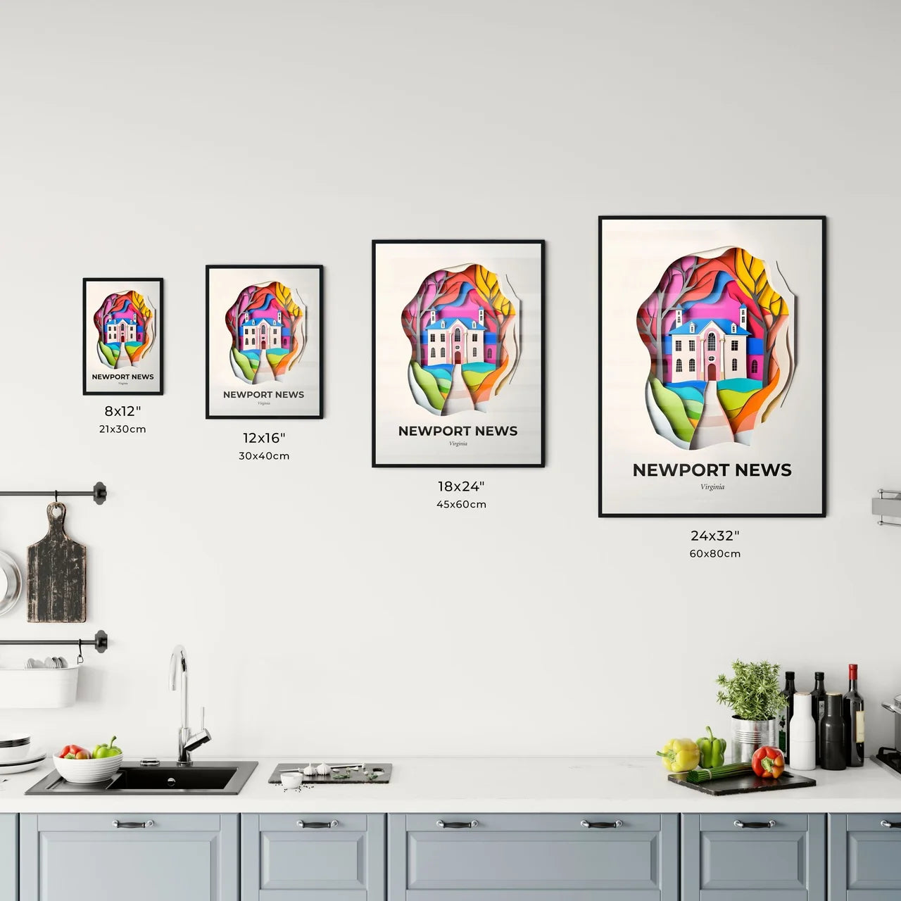 Vivid Newport News, Virginia, Kitchen Art