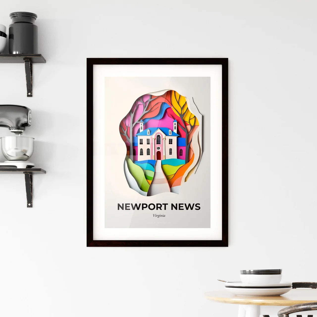 Vivid Newport News, Virginia, Framed Wall Art