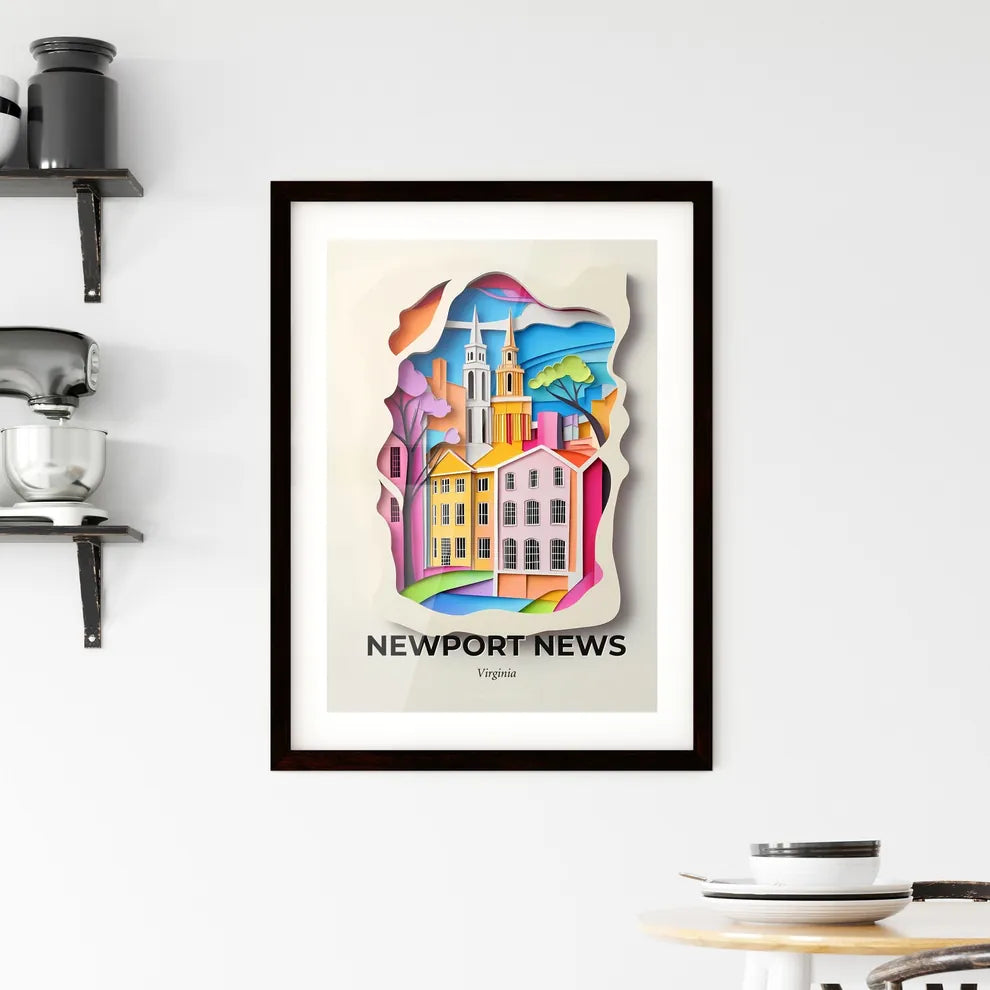 Vivid Newport News, Virginia, Framed Wall Art