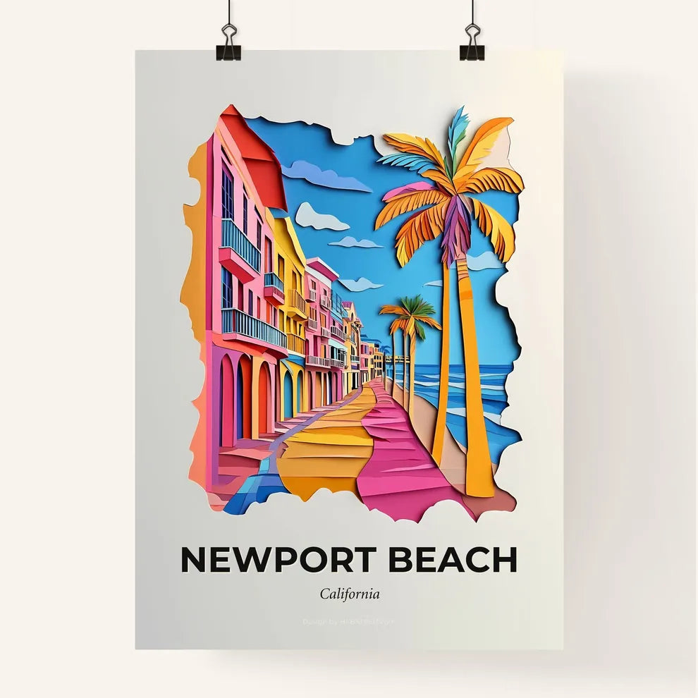 Vivid Newport Beach, California, Colorful Poster