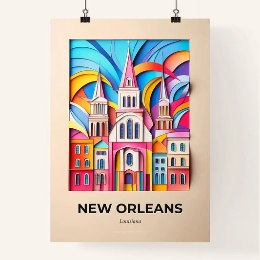 Vivid New Orleans, Louisiana, Colorful Poster