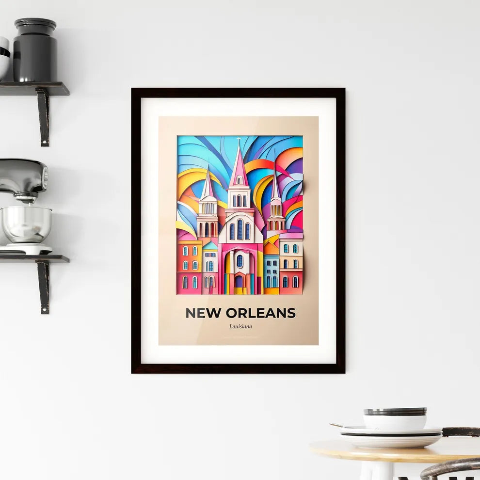 Vivid New Orleans, Louisiana, Framed Wall Art