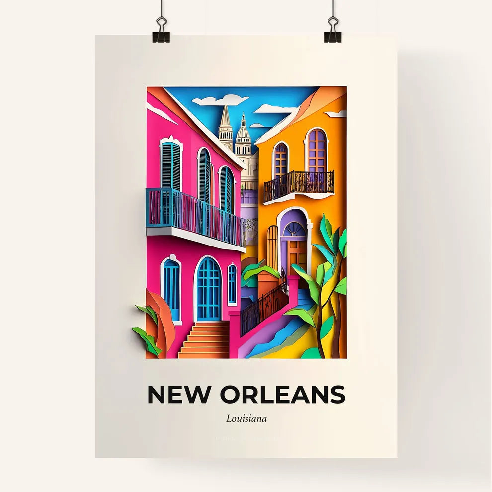 Vivid New Orleans, Louisiana, Colorful Poster