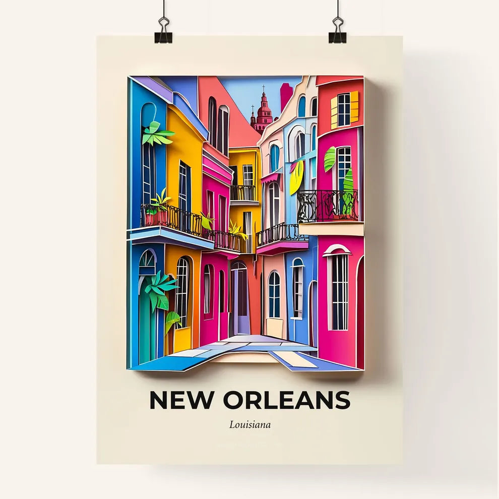 Vivid New Orleans, Louisiana, Colorful Poster