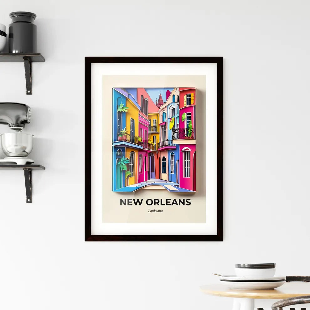 Vivid New Orleans, Louisiana, Framed Wall Art