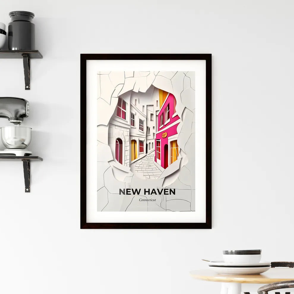 Vivid New Haven, Connecticut, Framed Wall Art