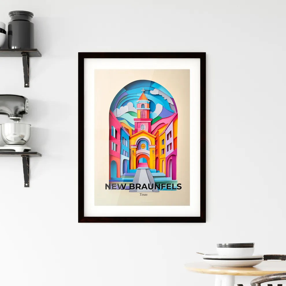 Vivid New Braunfels, Texas, Framed Wall Art