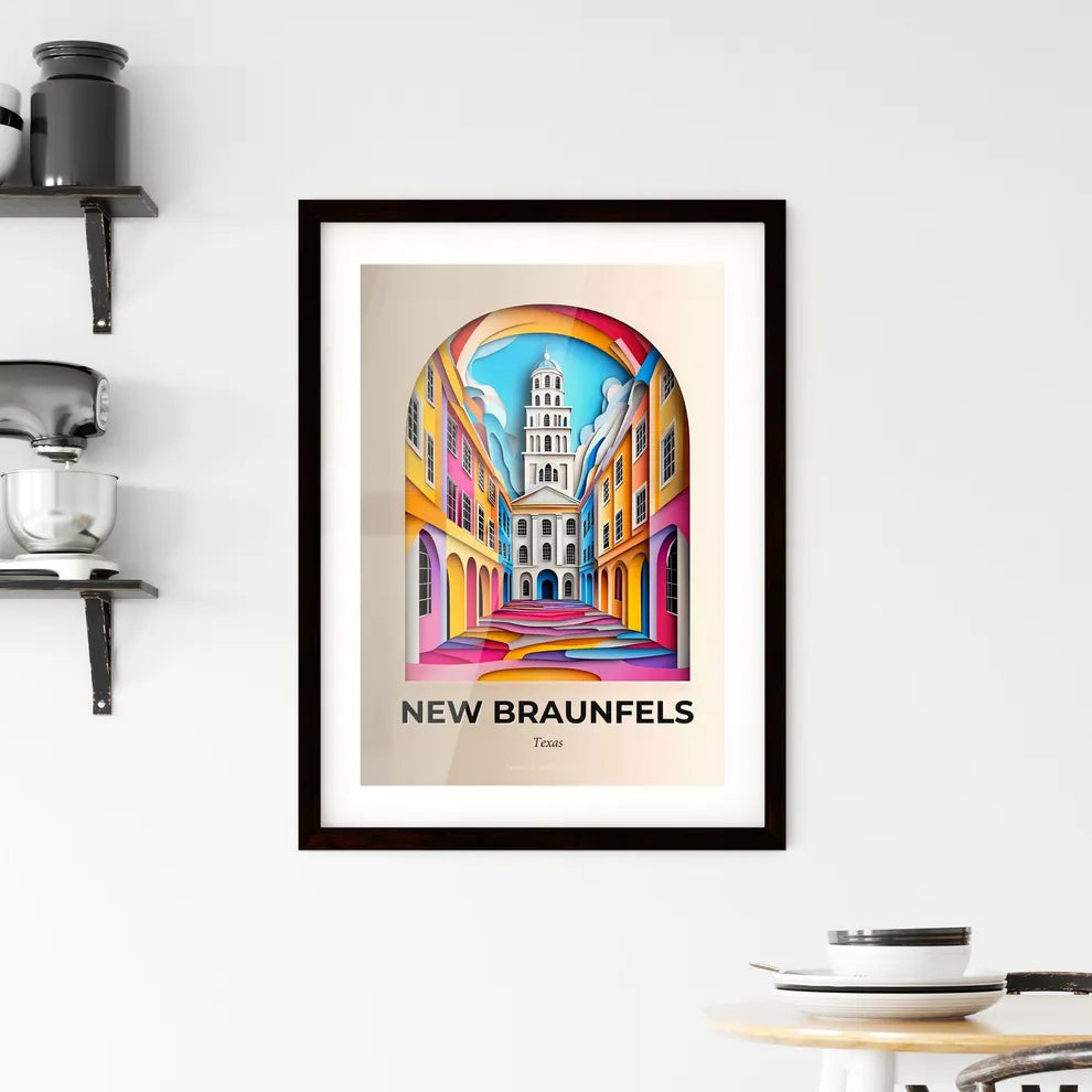 Vivid New Braunfels, Texas, Framed Wall Art