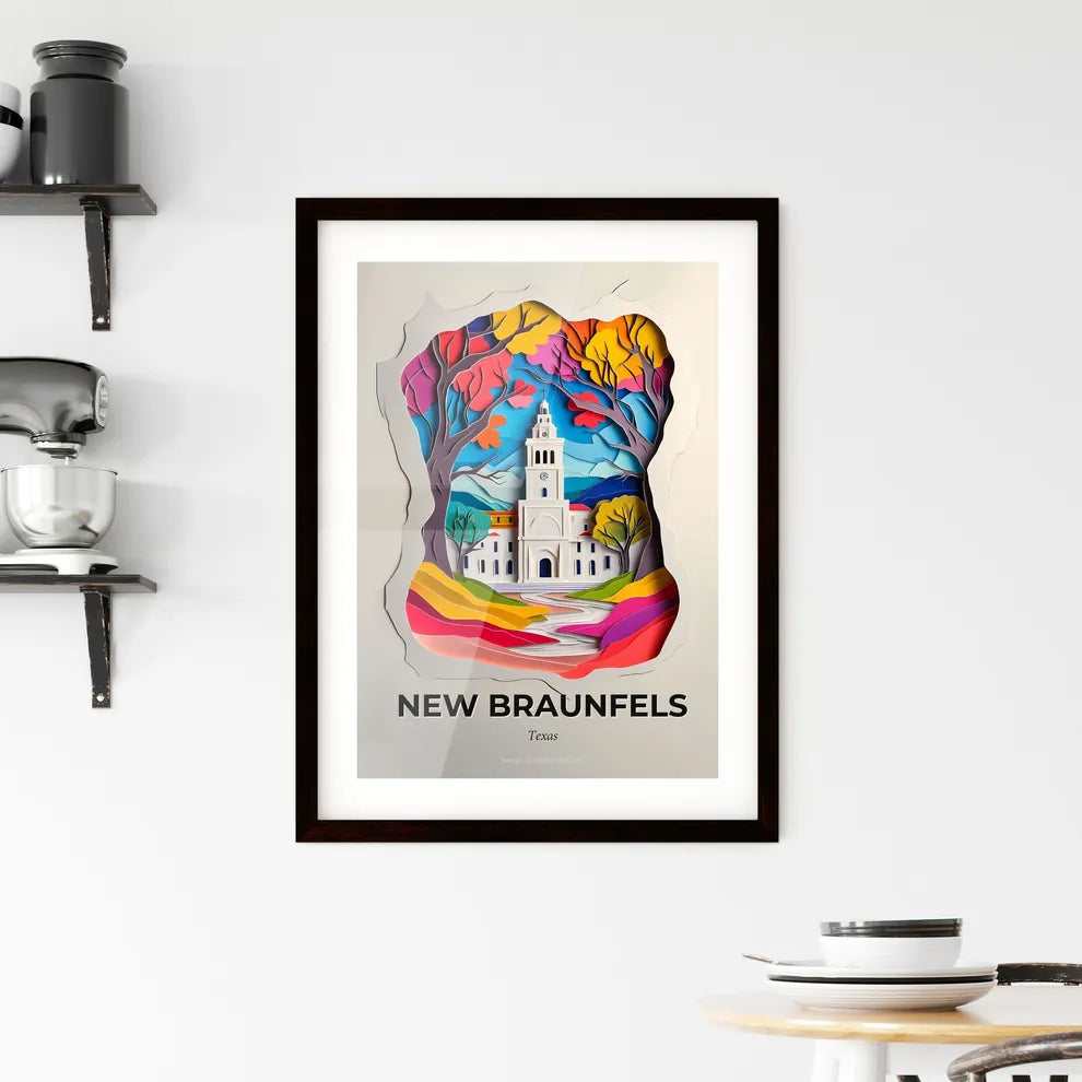 Vivid New Braunfels, Texas, Framed Wall Art