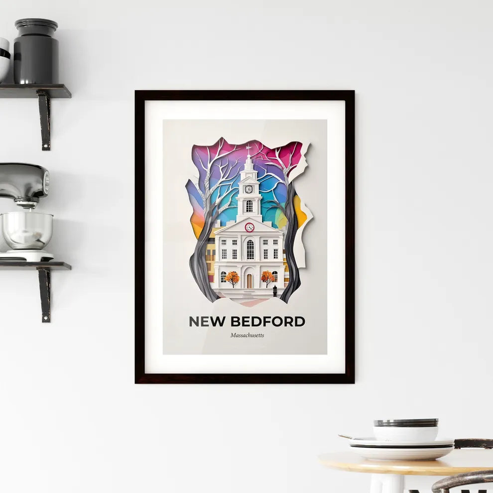 Vivid New Bedford, Massachusetts, Framed Wall Art