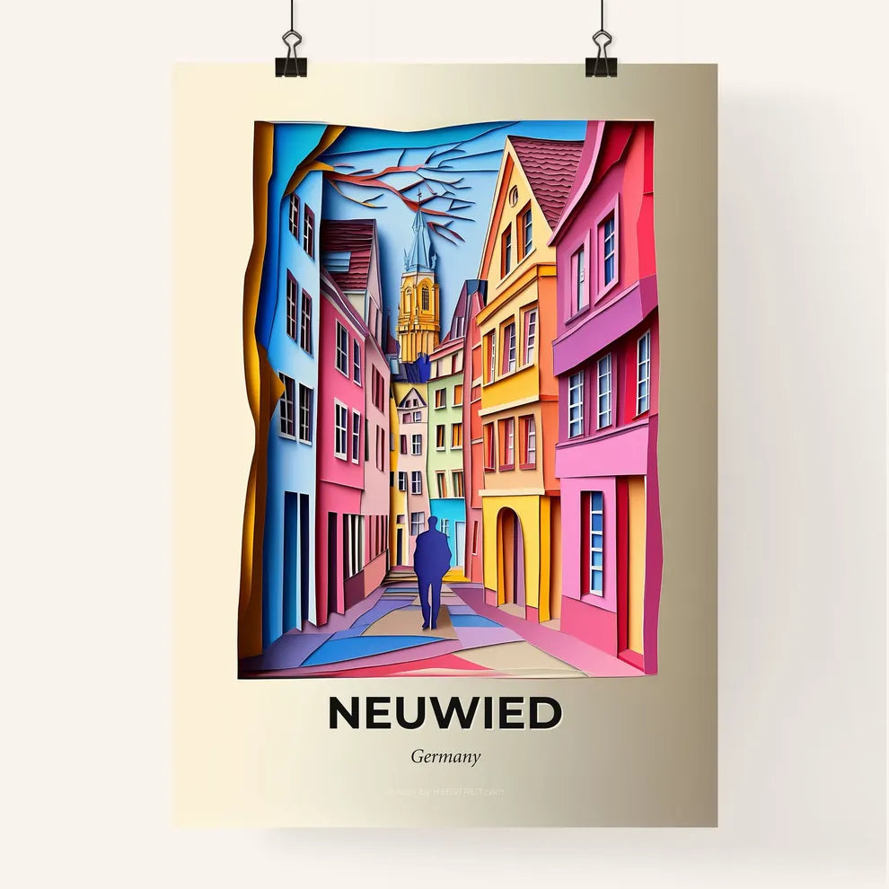 Vivid Neuwied, Germany, Colorful Poster