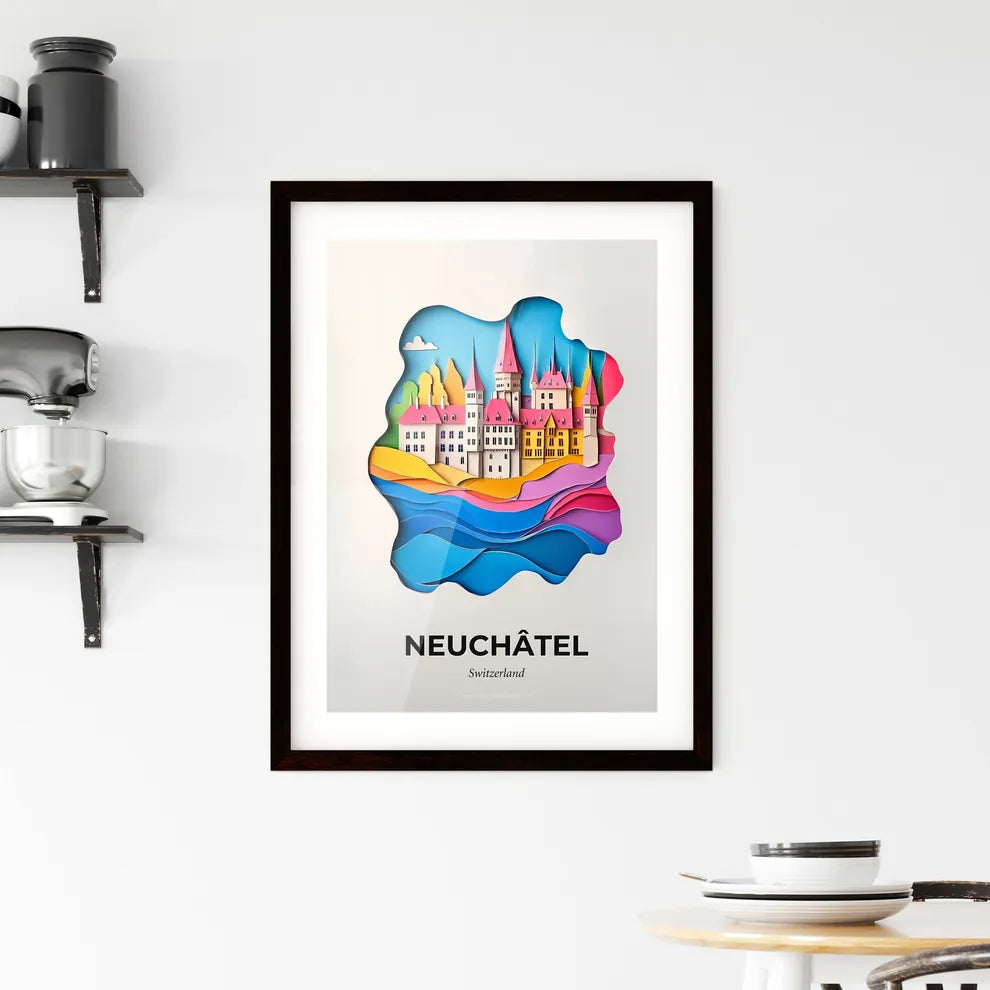 Vivid Neuchâtel, Switzerland, Framed Wall Art