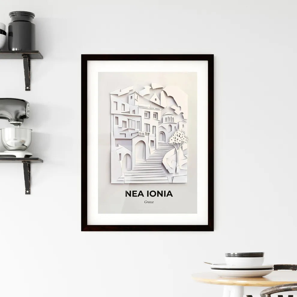 Vivid Nea Ionia, Greece, Framed Wall Art