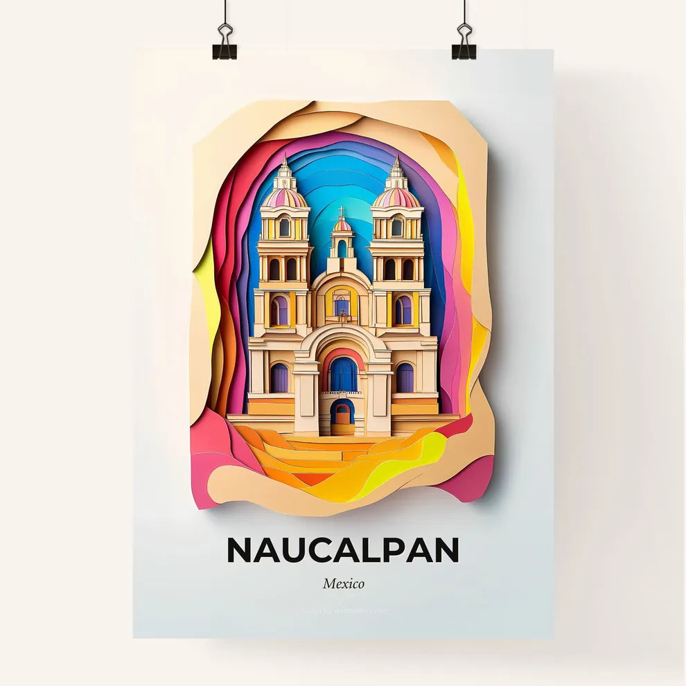 Vivid Naucalpan, Mexico, Colorful Poster
