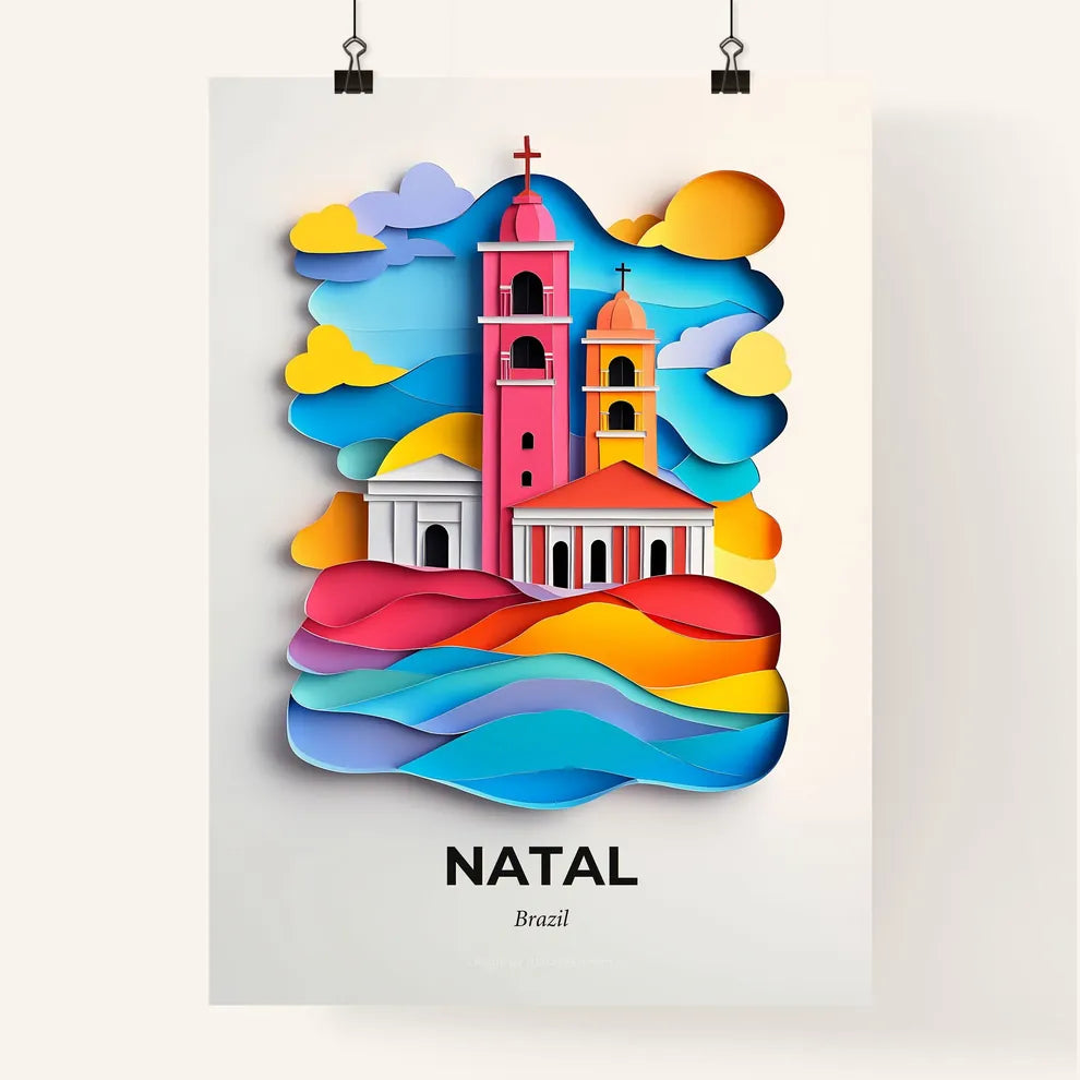 Vivid Natal, Brazil, Colorful Poster