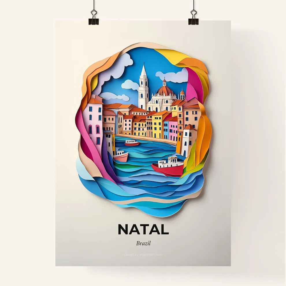 Vivid Natal, Brazil, Colorful Poster