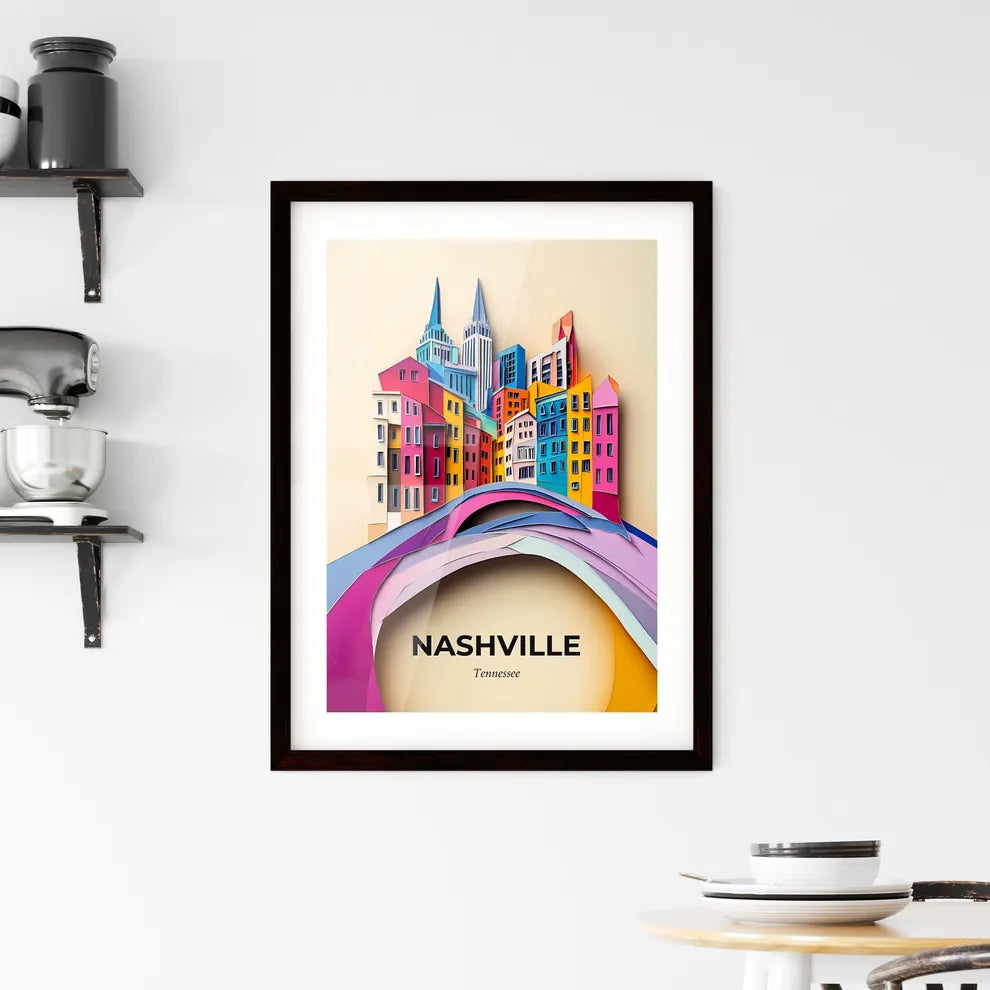 Vivid Nashville, Tennessee, Framed Wall Art