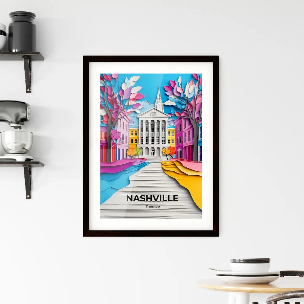 Vivid Nashville, Tennessee, Framed Wall Art