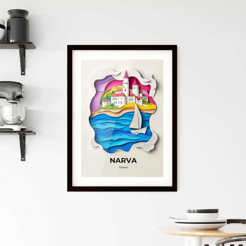 Vivid Narva, Estonia, Framed Wall Art