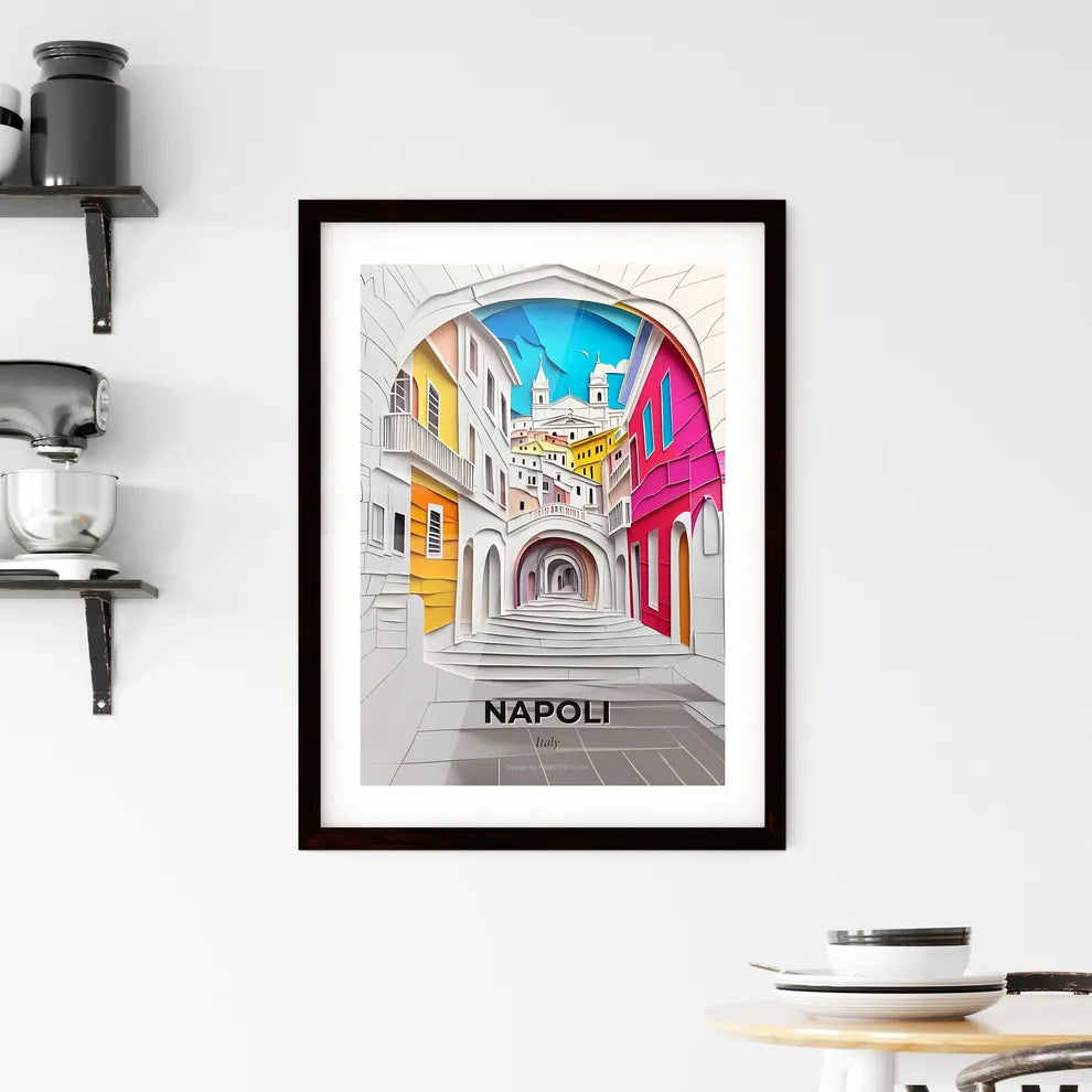 Vivid Naples, Italy, Framed Wall Art