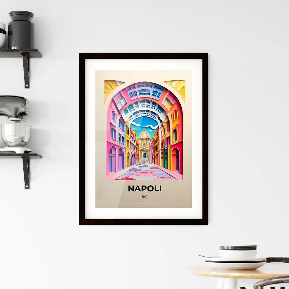 Vivid Naples, Italy, Framed Wall Art