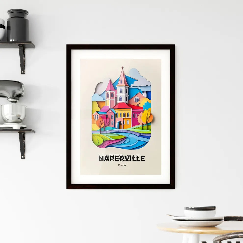 Vivid Naperville, Illinois, Framed Wall Art