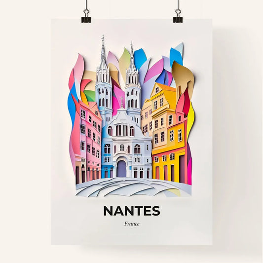 Vivid Nantes, France, Colorful Poster