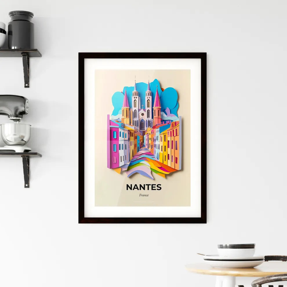 Vivid Nantes, France, Framed Wall Art