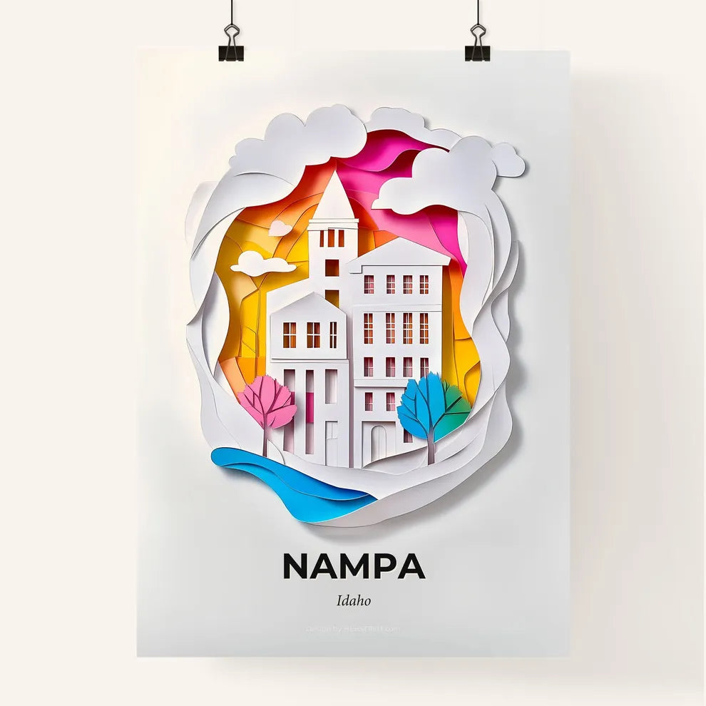 Vivid Nampa, Idaho, Colorful Poster