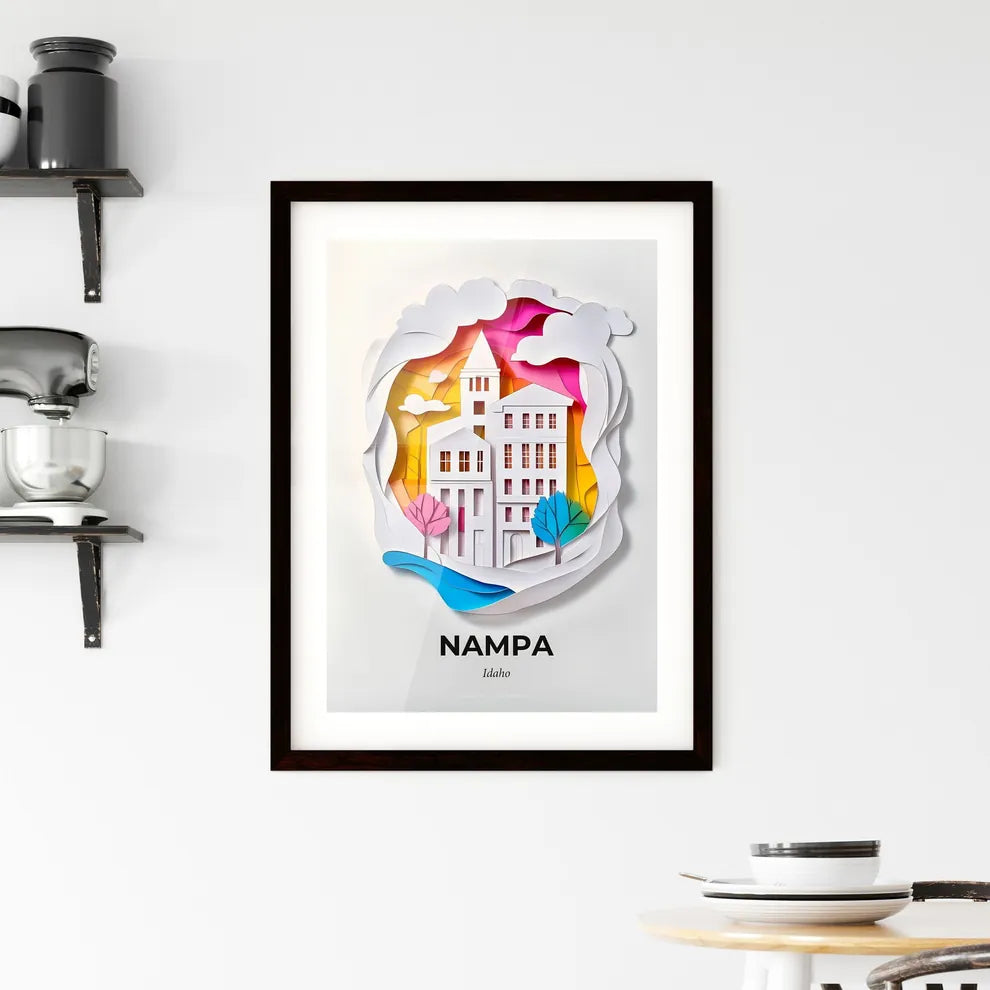 Vivid Nampa, Idaho, Framed Wall Art