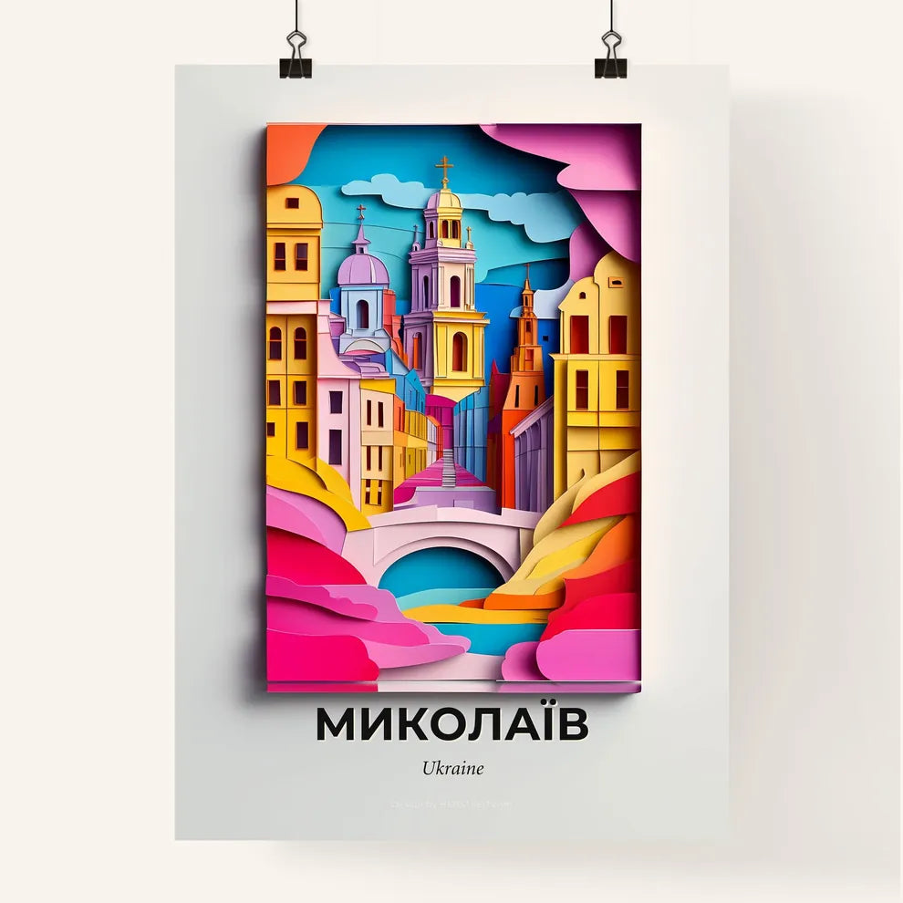 Vivid Mykolaiv, Ukraine, Colorful Poster