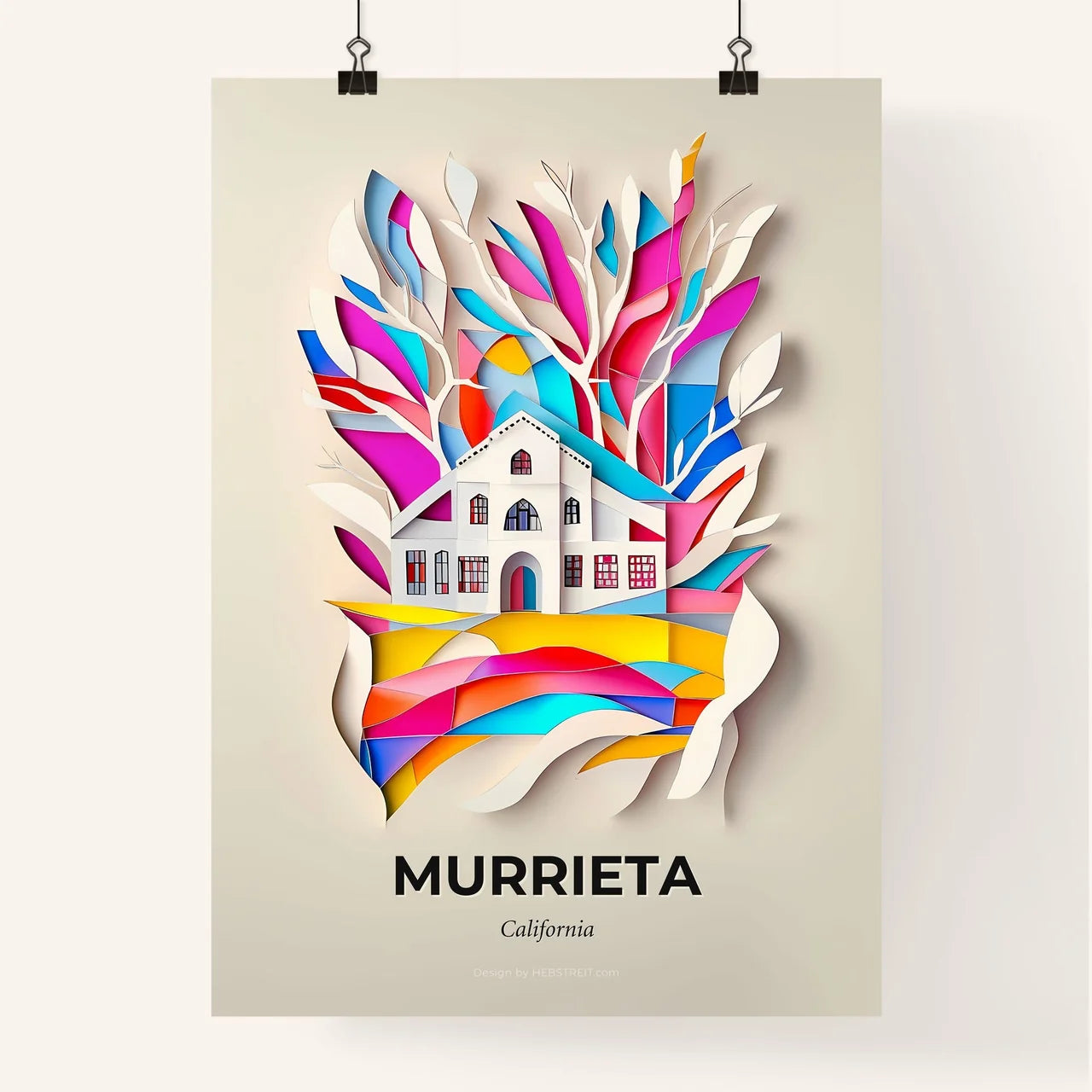 Vivid Murrieta, California, Colorful Poster