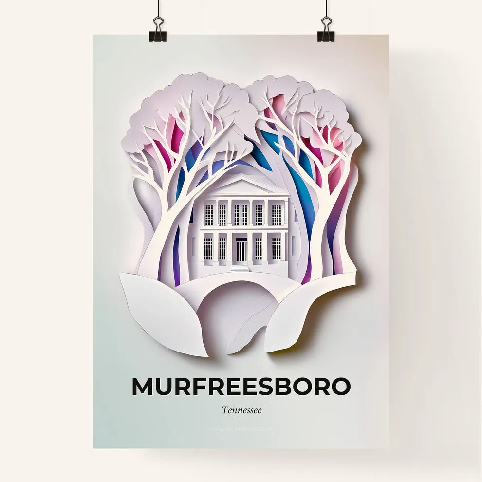 Vivid Murfreesboro, Tennessee, Colorful Poster