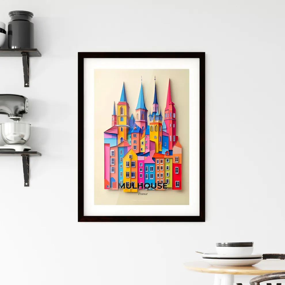 Vivid Mulhouse, France, Framed Wall Art