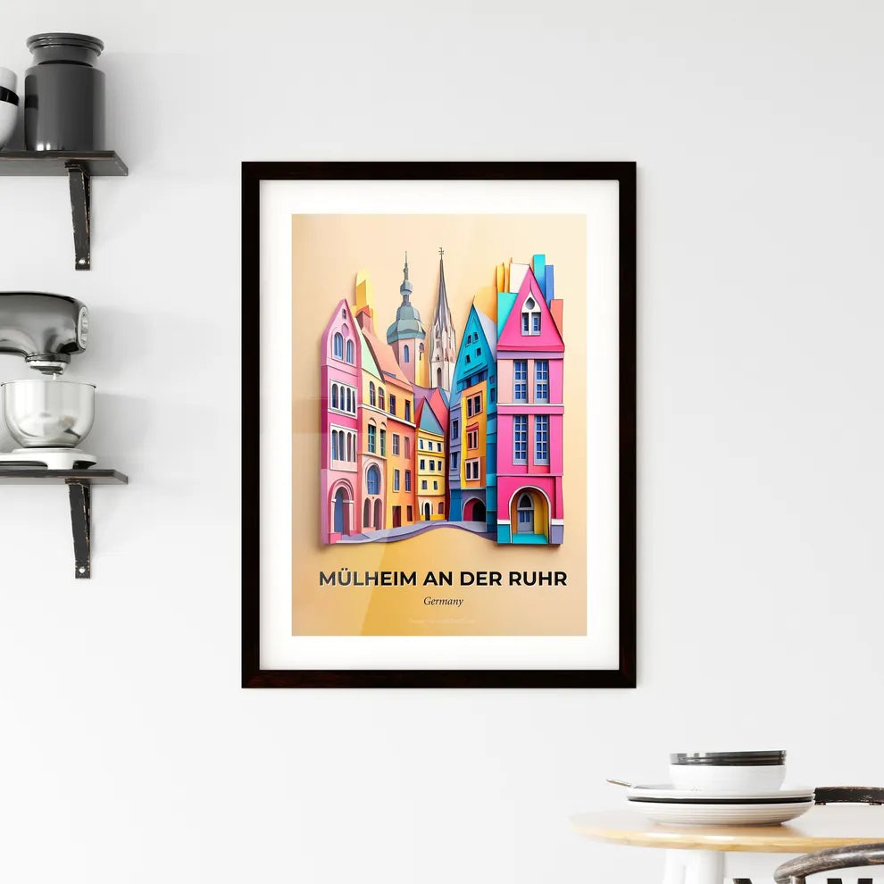 Vivid Mulheim an der Ruhr, Germany, Framed Wall Art