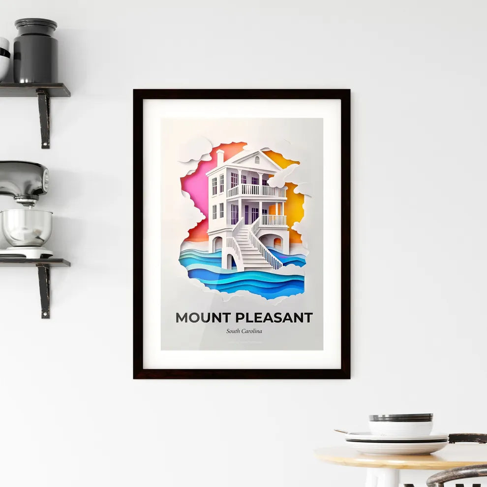 Vivid Mount Pleasant, South Carolina, Framed Wall Art