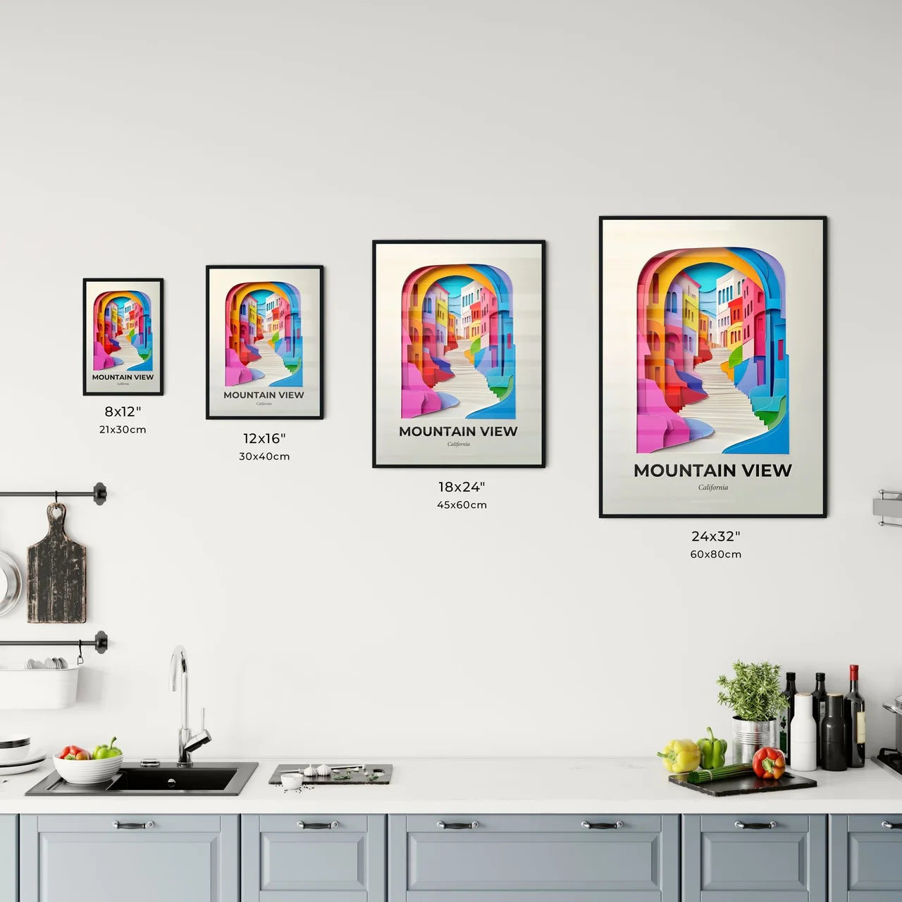 Vivid Mountain View, California, Kitchen Art